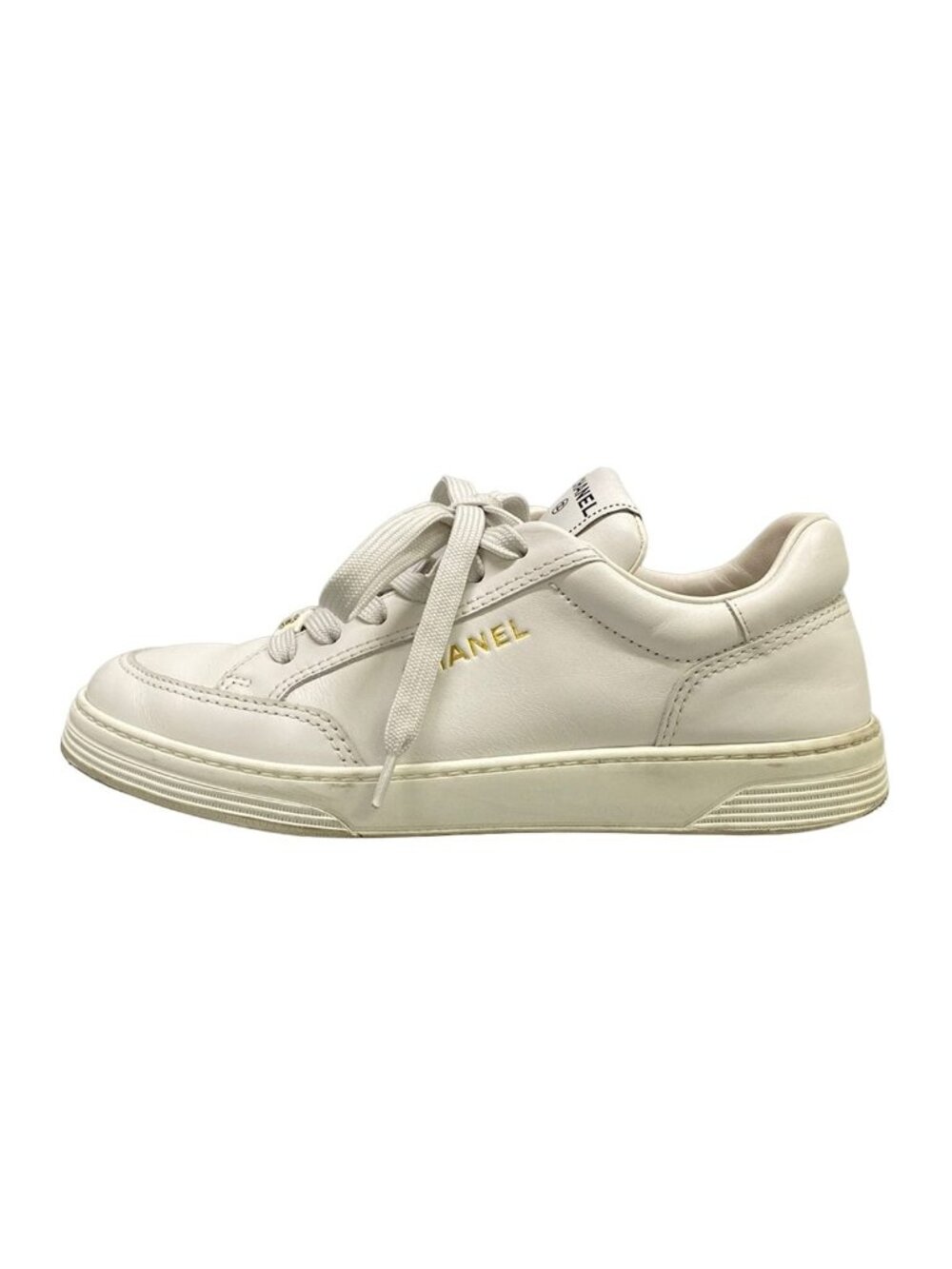Chanel Sneakers White Leather